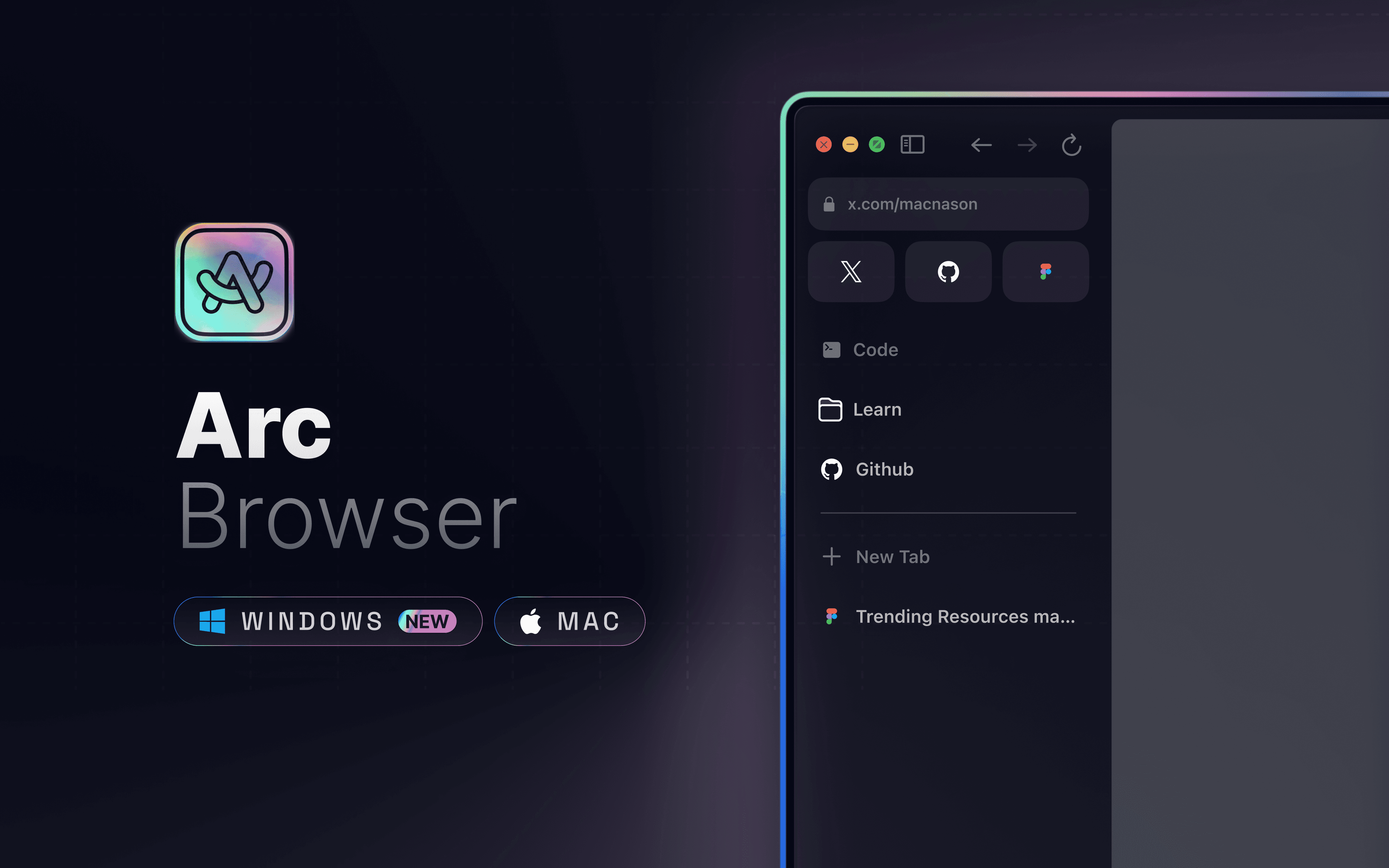 Arc Browser – UI Kit
